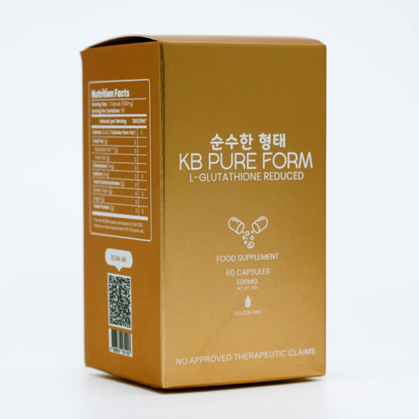 KB PURE FORM MASSHIRO GLUTATHIONE® (L-Glutathione Reduced) 60 Capsules 500mg - Image 7