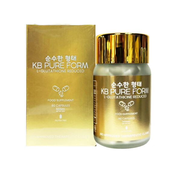 KB PURE FORM MASSHIRO GLUTATHIONE® (L-Glutathione Reduced) 60 Capsules 500mg