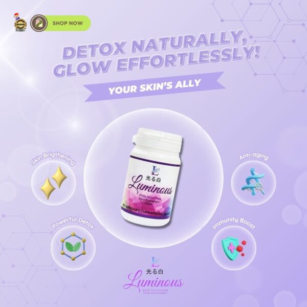 LUMINOUS GLUTATHIONE 1000mg ; 60 capsules - Image 3
