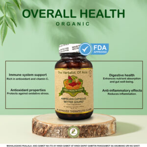 AMPALAYA / BITTER GOURD by The Herbalist of Asia 500mg ; 90 capsules