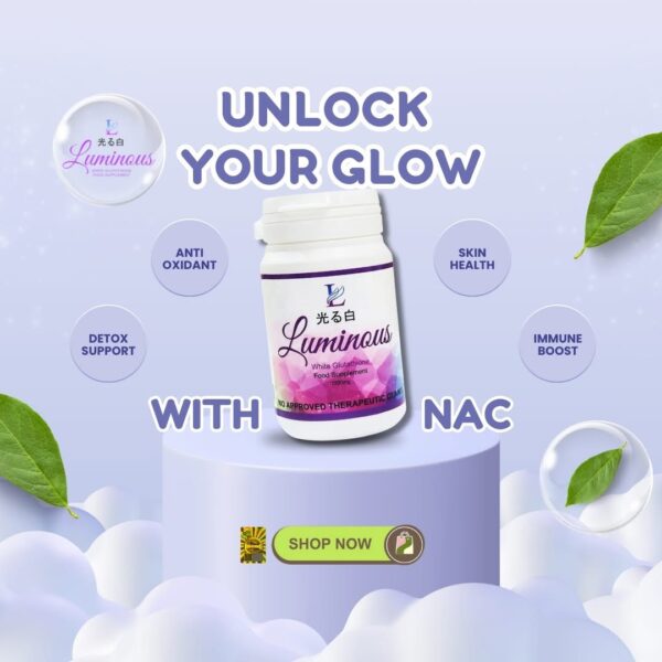 LUMINOUS GLUTATHIONE 1000mg ; 60 capsules