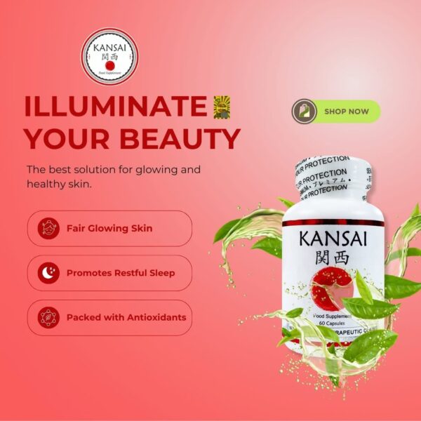 KANSAI GLUTATHIONE 1000MG 60capsules - Image 3