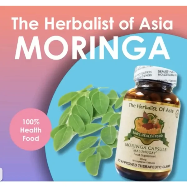 MORINGA / MALUNGGAY by The Herbalist of Asia 90 capsules; 500mg - Image 2