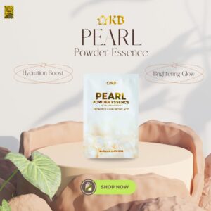 KB Pearl Powder Essence Face Sheet Mask with Probiotics and Hyaluronic Acid 2 Sheets