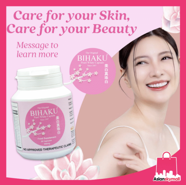 THE ORIGIANL BIHAKU PEARL WHITE GLUTATHIONE 500MG ; 30 Capsules - Image 4
